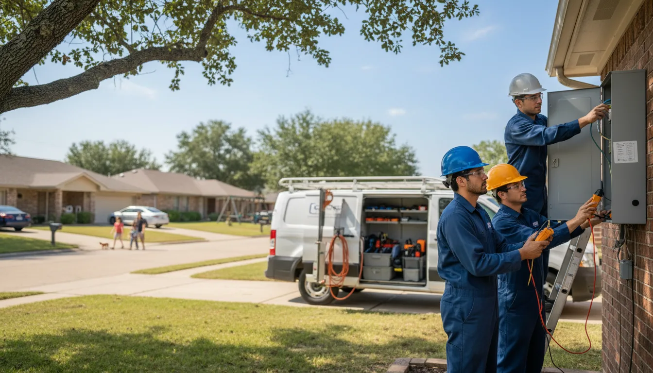 Certified electrician providing emergency electrical services in Dallas, WI